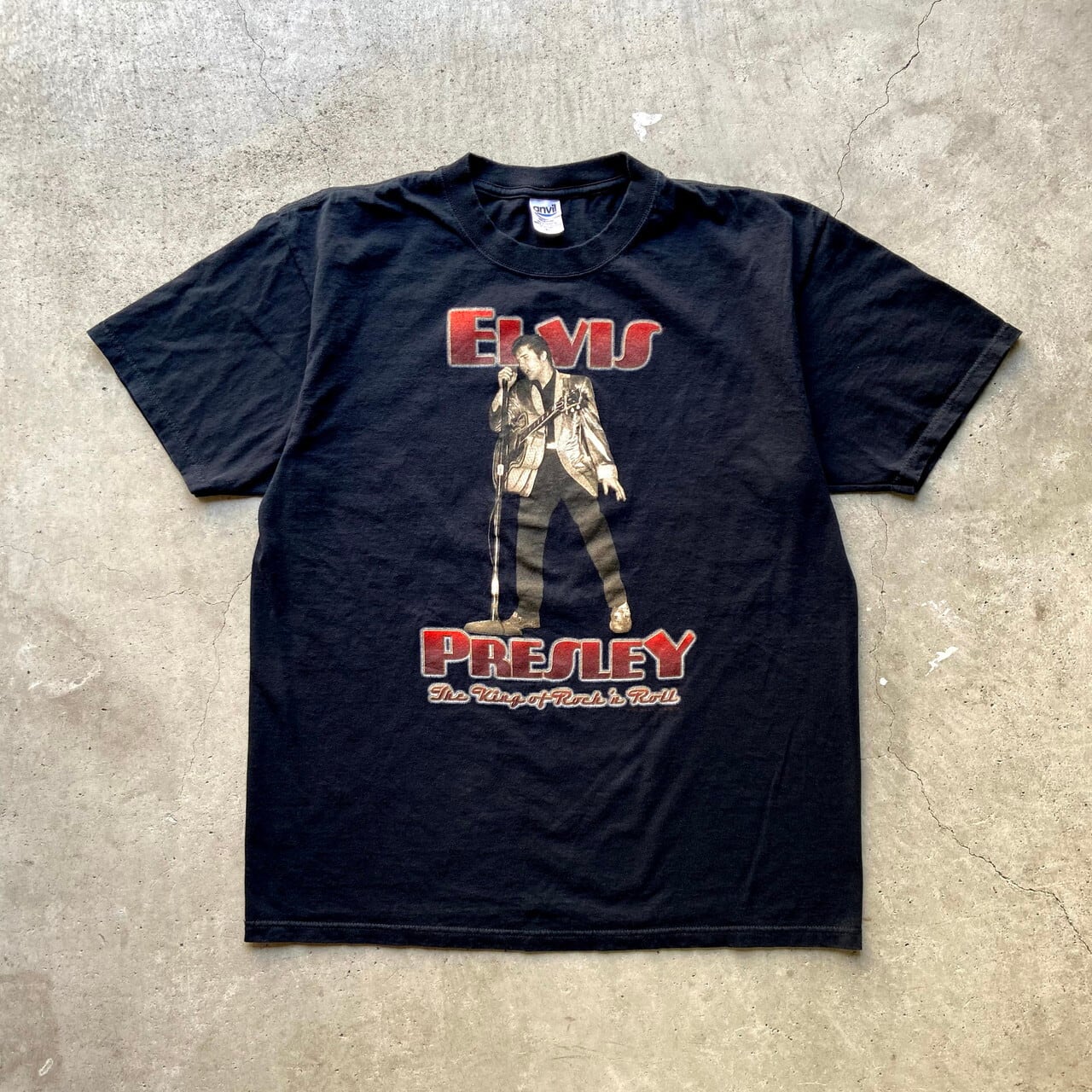 90年代 ELVIS PRESLEY エルヴィスプレスリー バンドTシャツ バンT USA製 メンズS ヴィンテージ /eaa359505