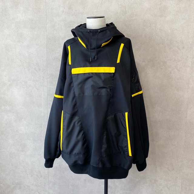 NEON HOODIE / BLACK×YELLOW 【CYBER NEON】