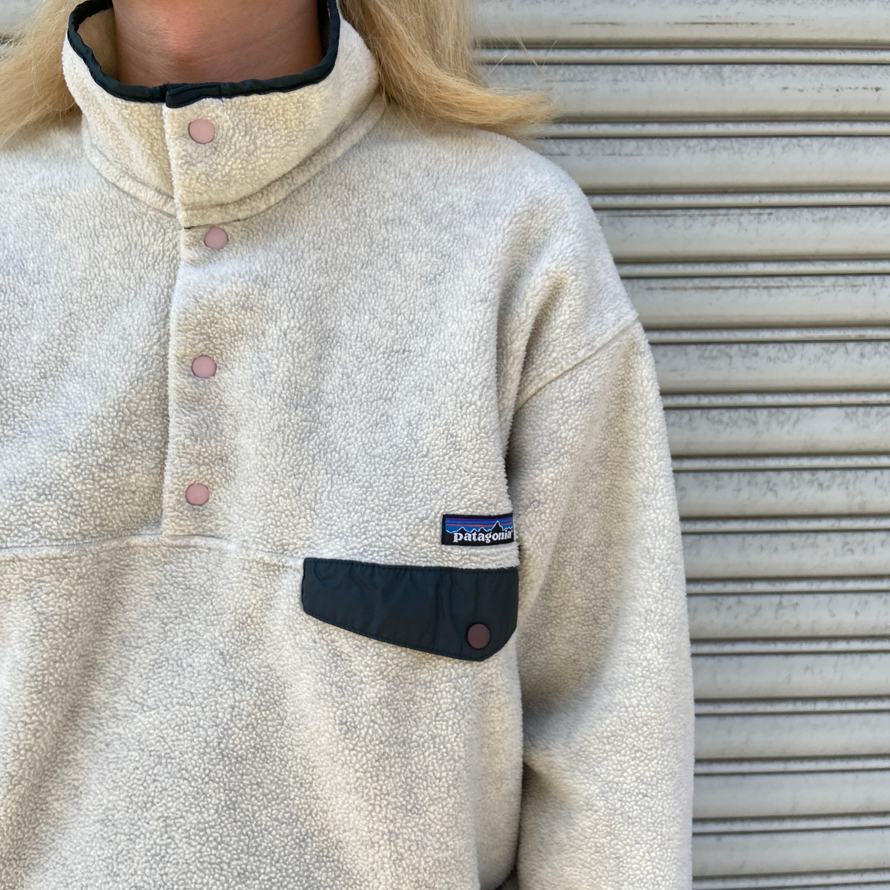 96年製 USA製 patagonia シンチラスナップT オートミール L 96年製 USA製 patagonia シンチラスナップT オートミール L