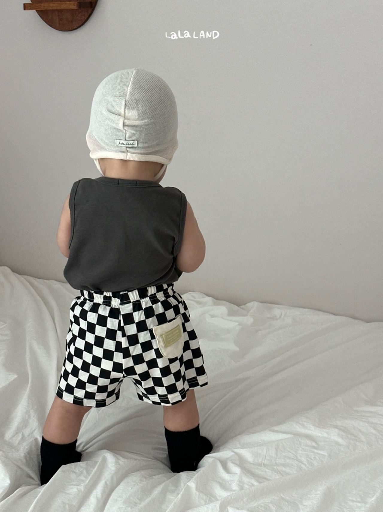 【取寄/韓国直送】LALALAND 26/SM （Baby）チェッカーボードハーフパンツ｜夏服｜韓国子供服