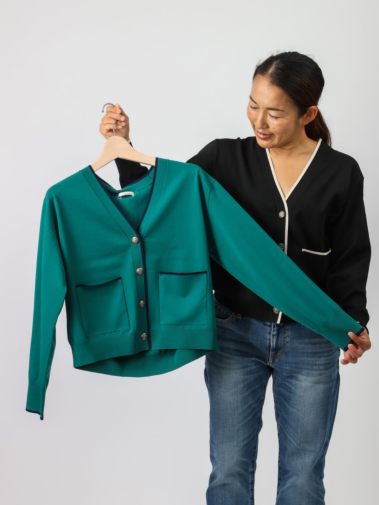 BEATRICE(配色ラインカーディガン)