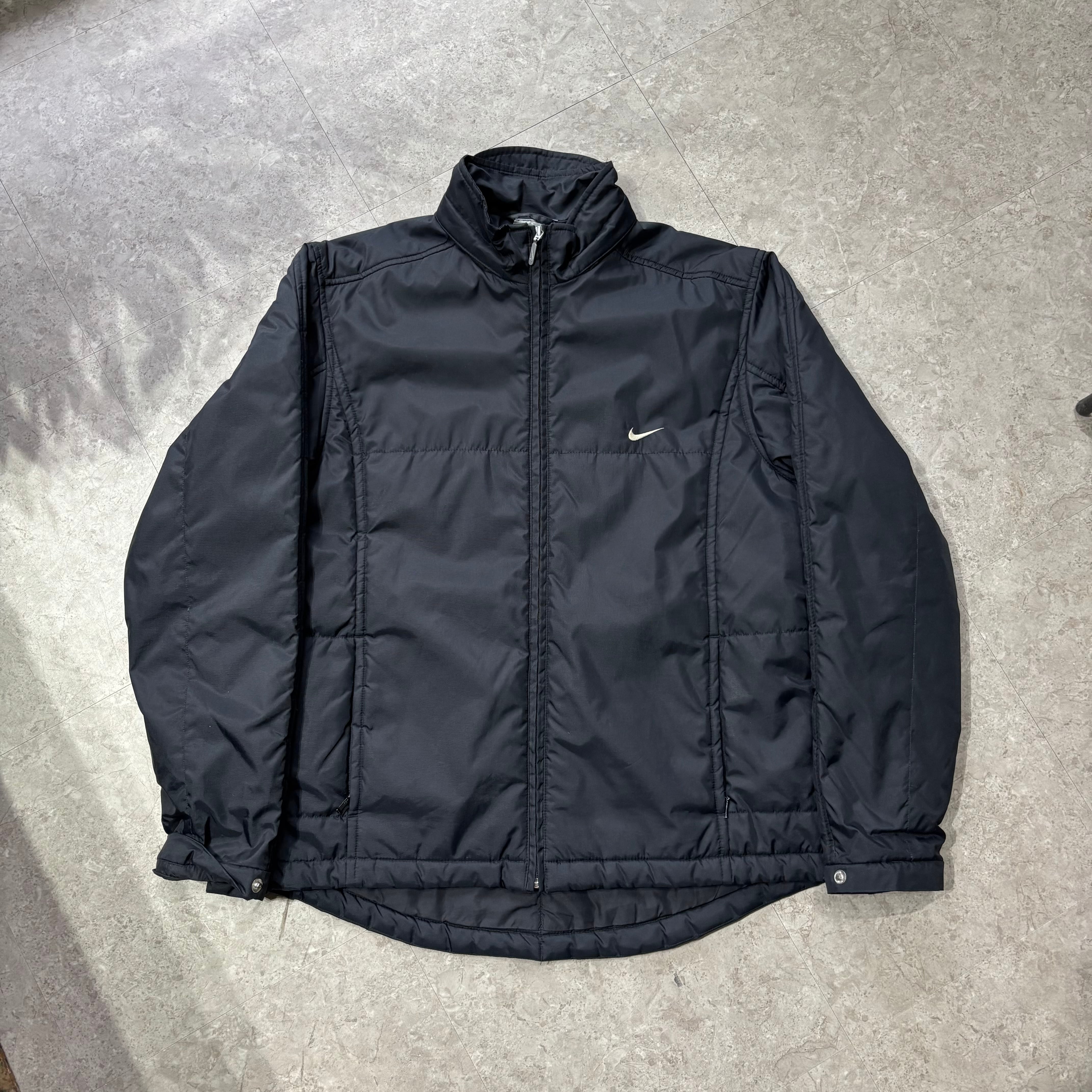 00s Euro NIKE small swoosh polyester down jacket