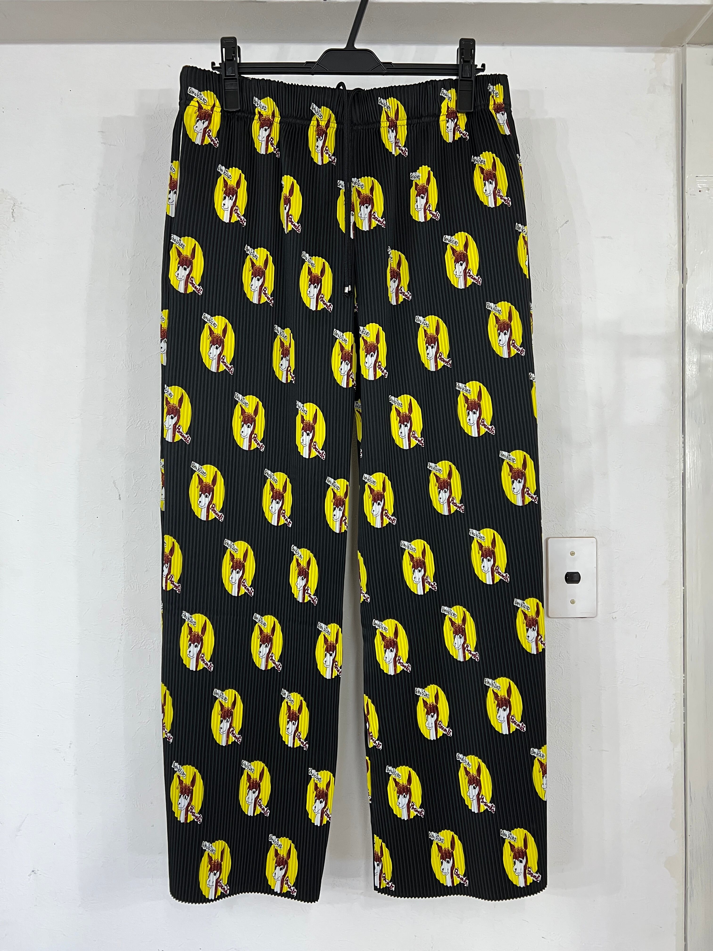 24AW】KIDILL PLEATED PANTS COLLABORATION WITH JAMIE REID. (BLACK