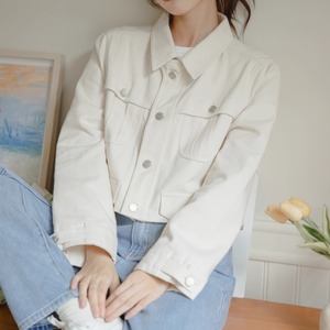レディース ジャケット アウター 上着 デニムジャケット Gジャン クロップド丈 長袖 襟付き 前開き デニム かわいい シンプル おしゃれ ガーリー 存在感 かっちり ラブリー キュート カントリー ナチュラル 無地 春 秋 学生 デート お出かけ 公園 女子会 休日 ショッピング コンサート ライブ お花見 カフェ ランチ 重ね着 韓国 オルチャン コーデ プチプラ 普段使い 着回し モテ インスタ映え 定番 S M L 小さいサイズ 大きいサイズ 白 ホワイト ベーシックカラー 春カラー