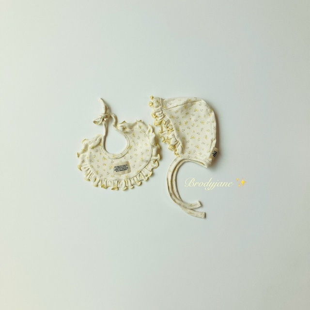【取寄】brodyjane|butter flower bib|バターフラワービブ|FREE|baby|26 summer