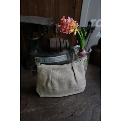 fog linen work （フォグリネンワーク）セグリネンポーチ-ナチュラル（S）