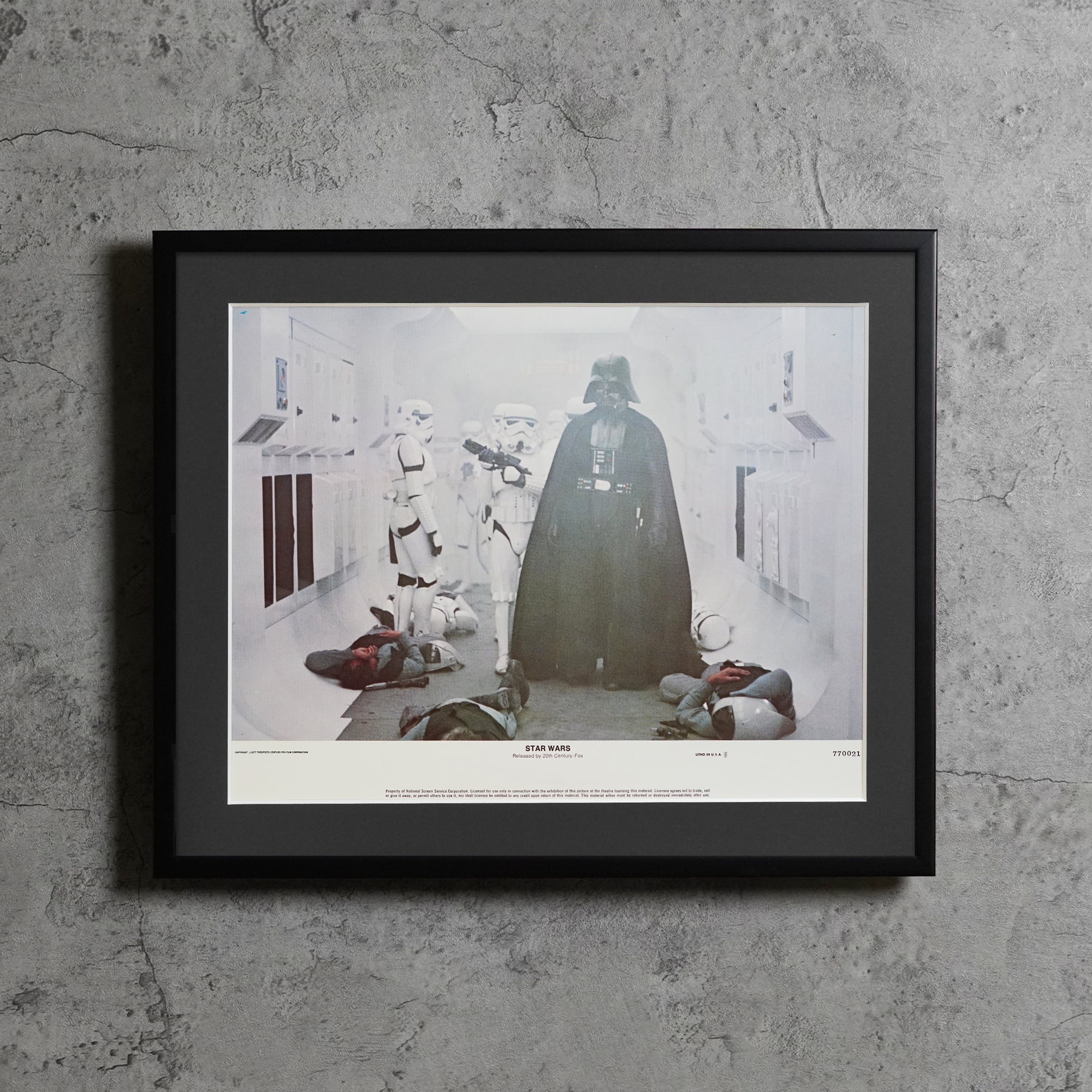 1977 / Star wars Episode 4(GAU printer's union) / US lobby card / 442x366mm【LC00000241006】