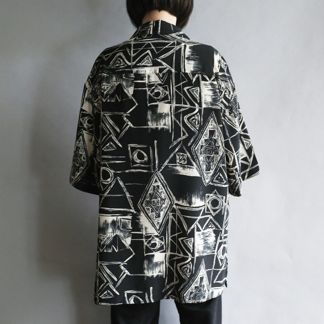 monokuro geometry texture h/s big shirt