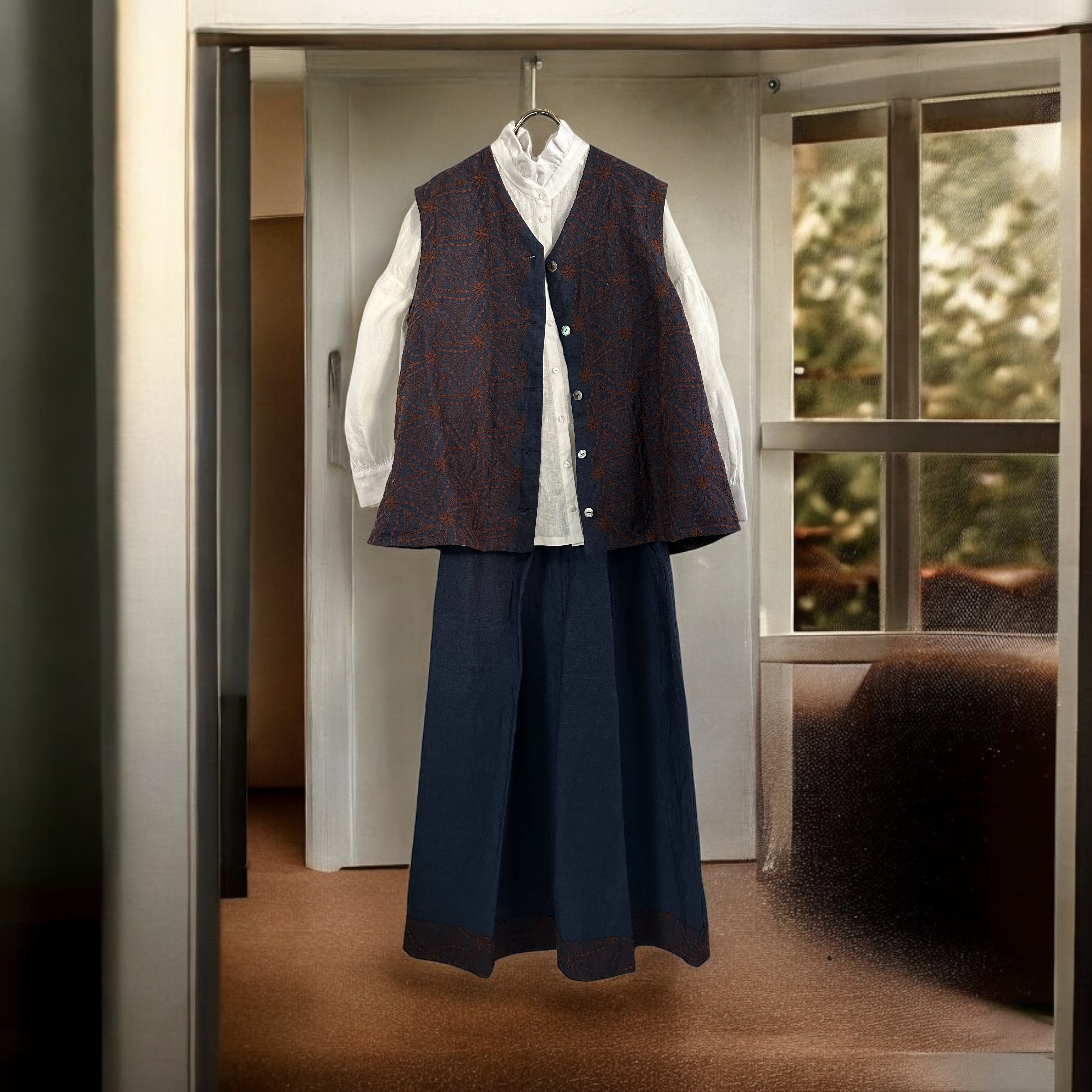 麻のジャンバースカート 麻のジャンパースカート | リネンのアトリエ Marryat