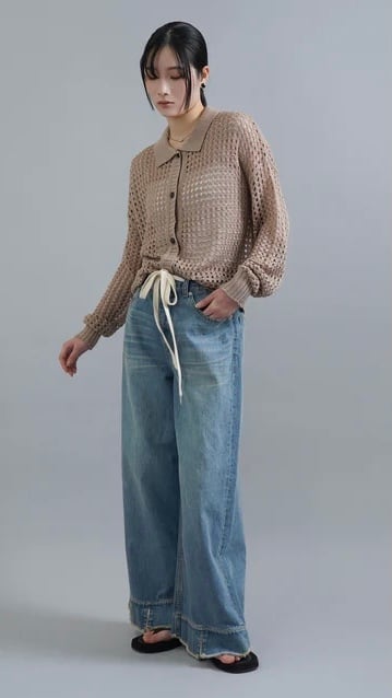 SALE CYAN TOKYO スリットヘムビンテージバギーパンツ No.510345