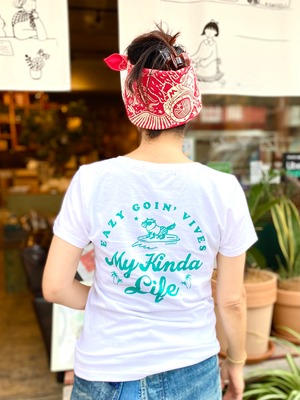 Easy Goin' VIVES メッセージTシャツ（rogo back print）