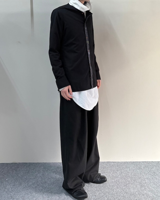 【16ss/Yohji Yamamoto POUR HOMME】no collar paint shirt