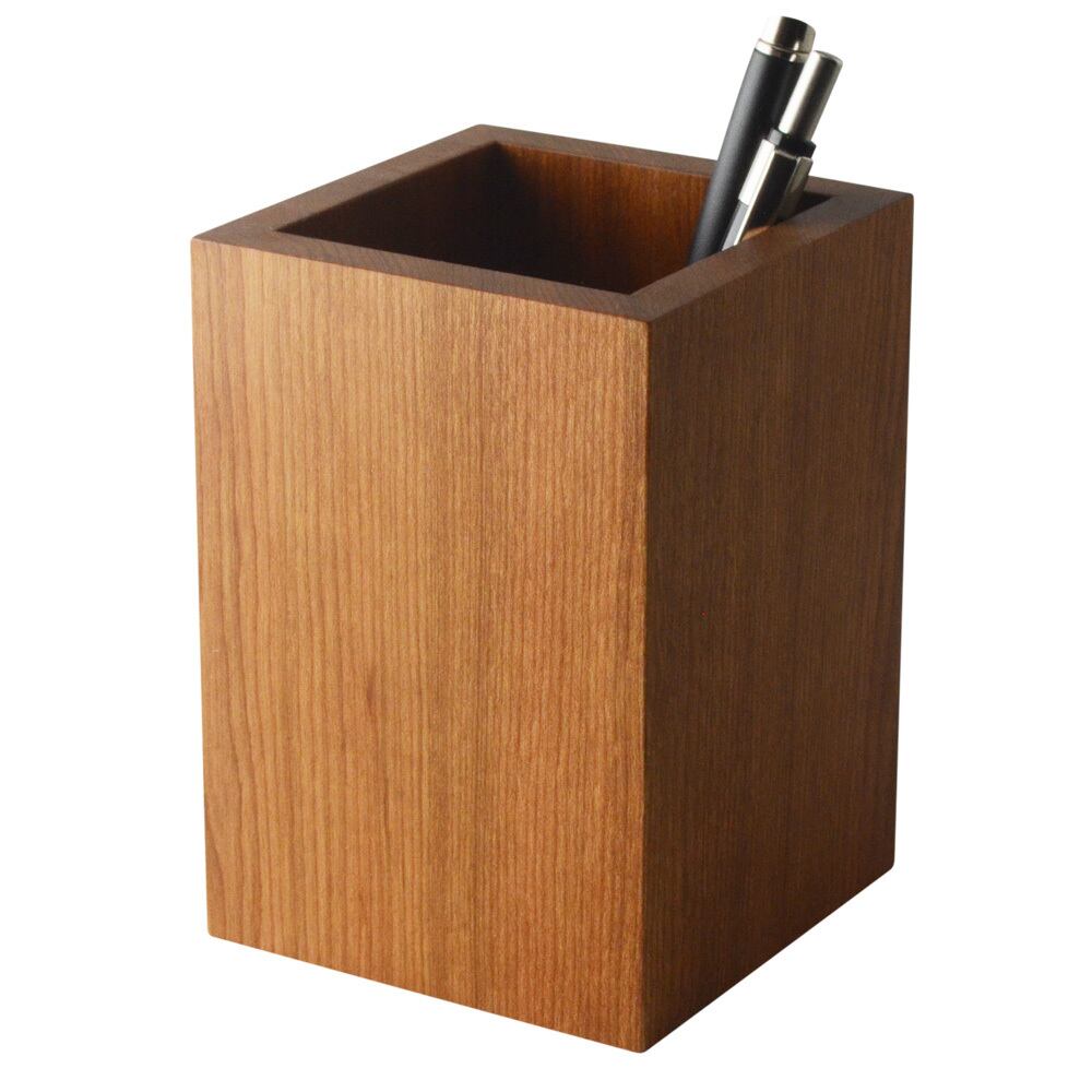 国産桜材 ペンスタンド スクエア