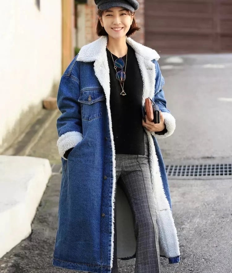 裏ボア　デニムコート　AJ33167-1726