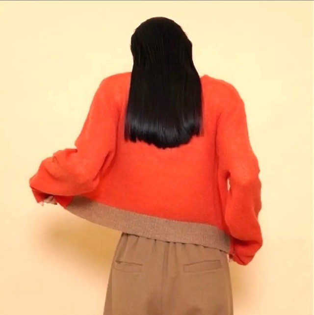 SALE！CYAN  TOKYO シアントーキョー　ウールモヘア配色ショートPO 504377