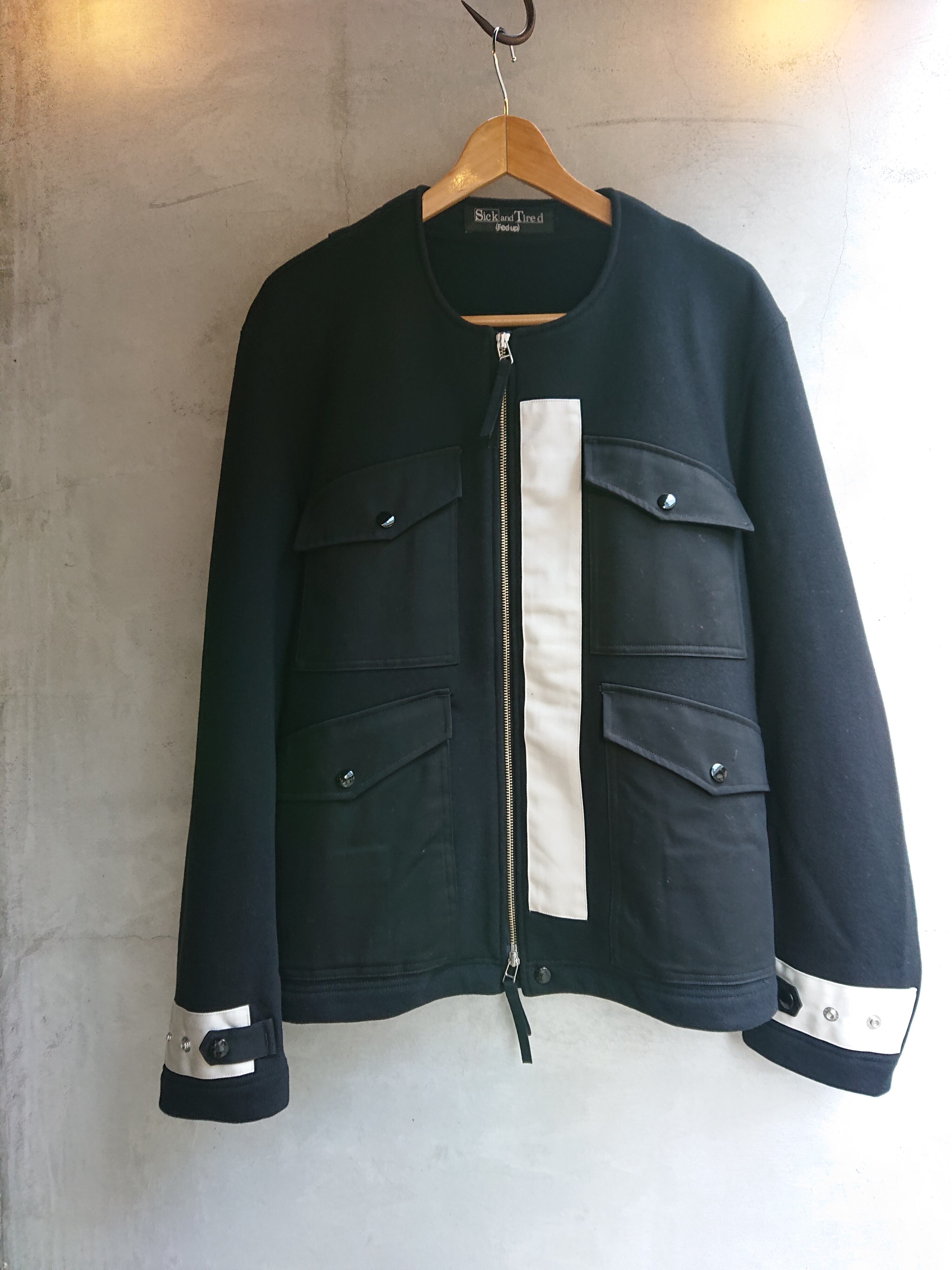 Sick and Tired "CWU-7P TYPE SWEAT JACKET" Black Color