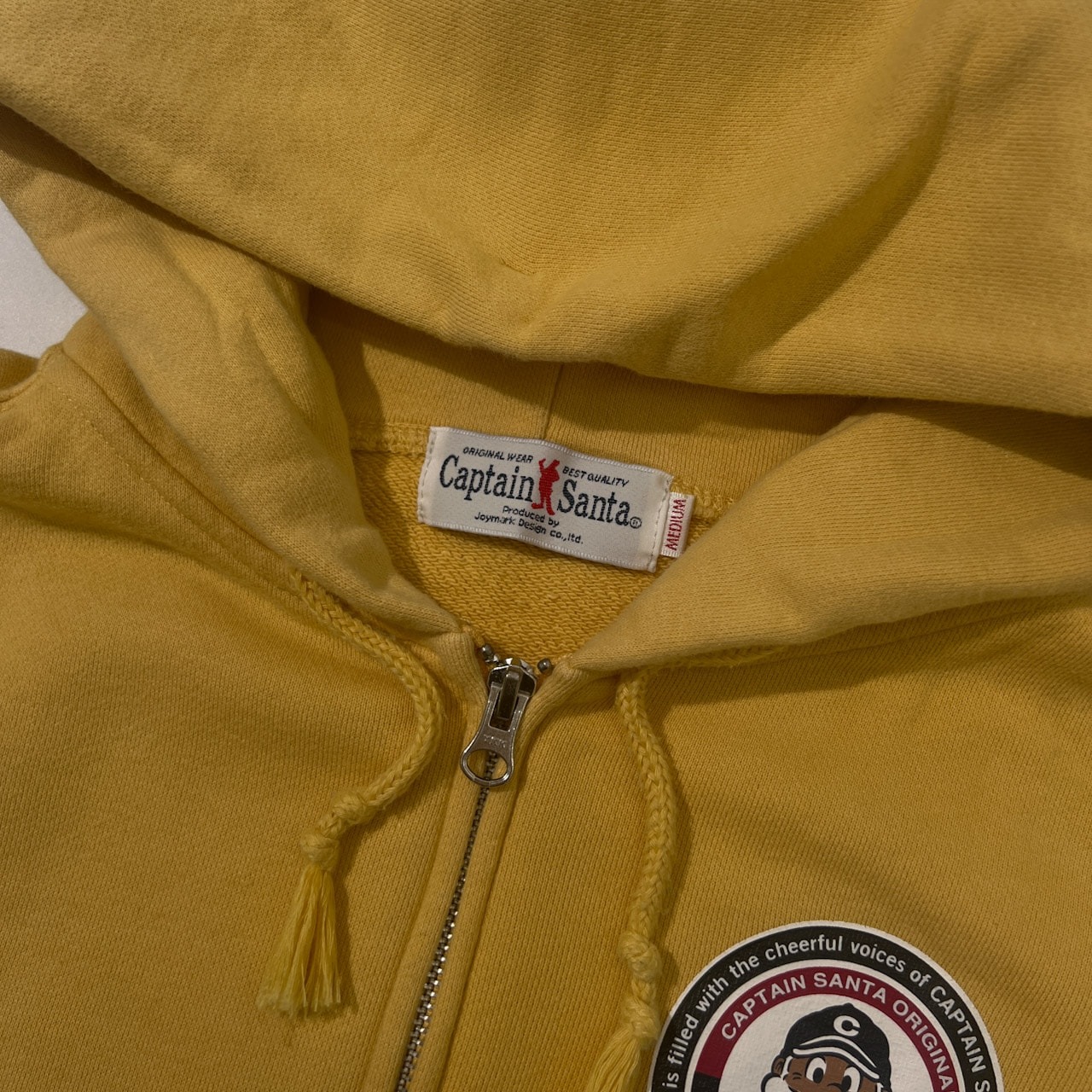 CAPTAIN SANTA キャプテンサンタ ジップアップ プリント パーカー M/イエロー