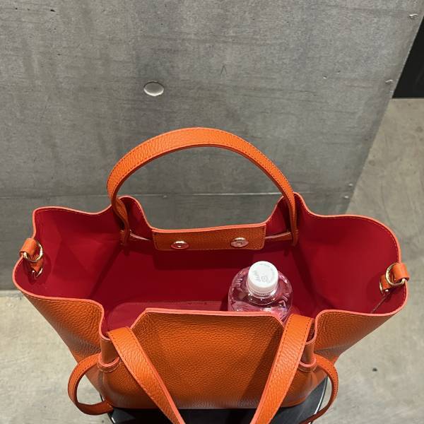 牛革 グレインレザー ポーチ、ショルダーストラップ付 横型バッグ 2Way