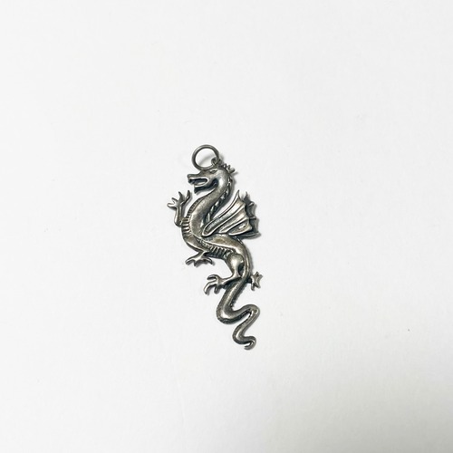 Old 925 Silver Doragon Pendant Top