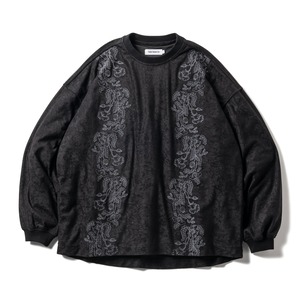 TIGHTBOOTH POPPY SUEDE L/S TOP Black L