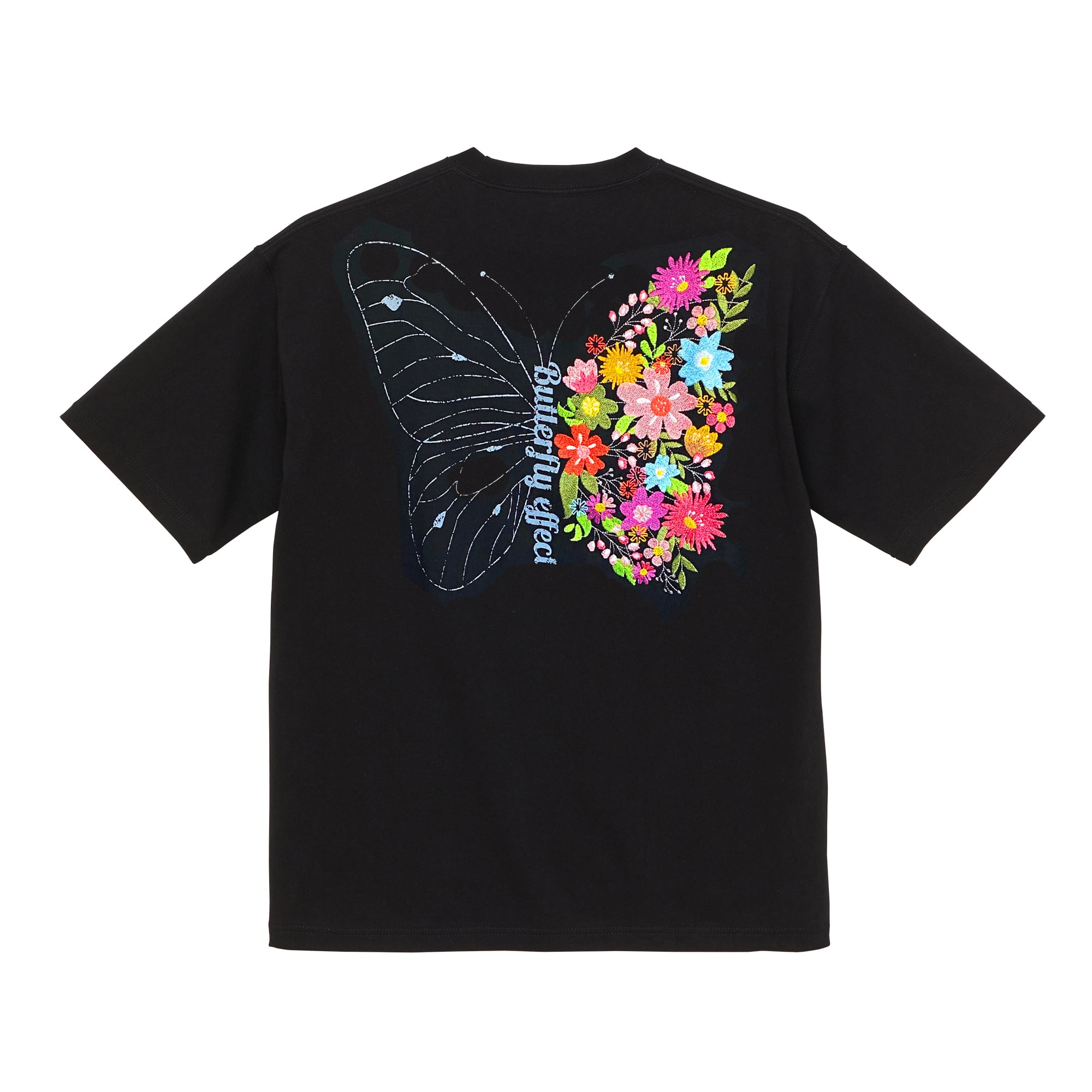 刺繍☆半袖Tシャツ／Butterfly effect