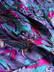art print shawl collar shirt jacket-5194-9