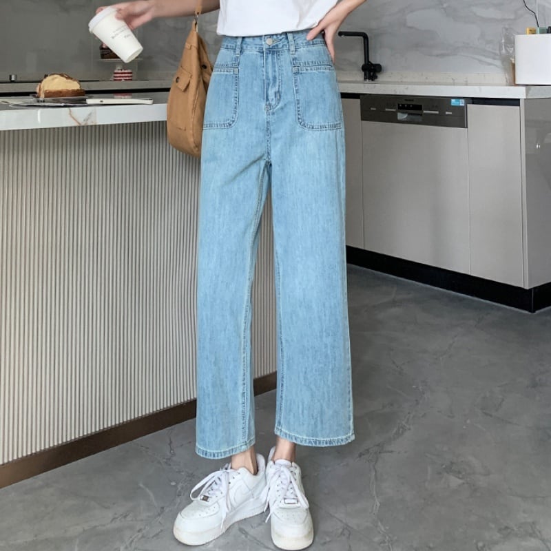 nana_142cm様着用>143cm〜ブルーベリーのワイドレッグデニム | kanaji