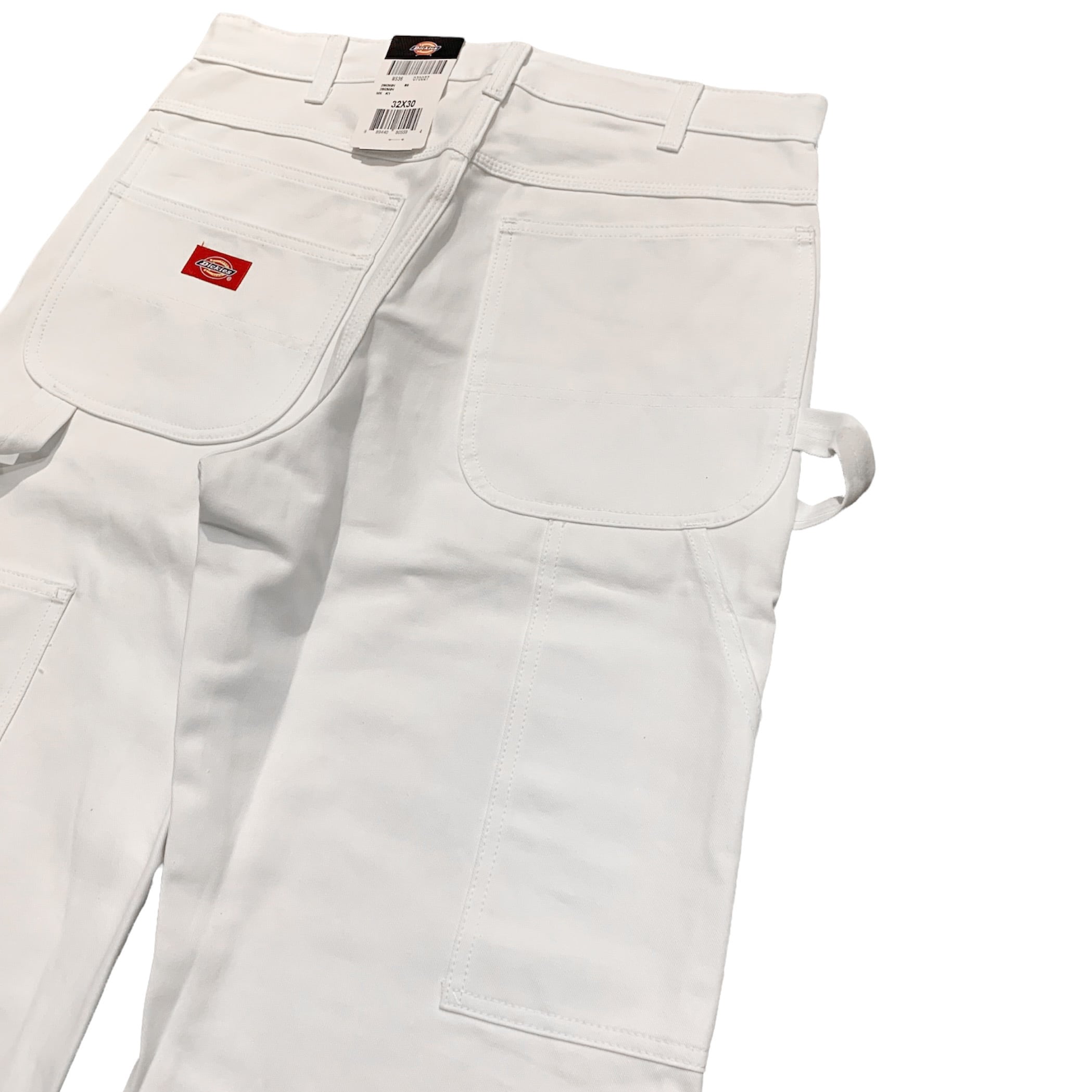 ホワイトブラウン Dickies アーティスティックペインティング ホワイト