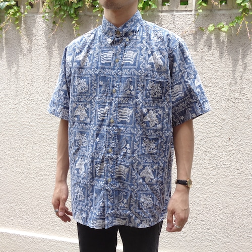 90's "reyn spooner" hawaiian shirt／90年代 "レイン スプーナー" ハワイアン シャツ