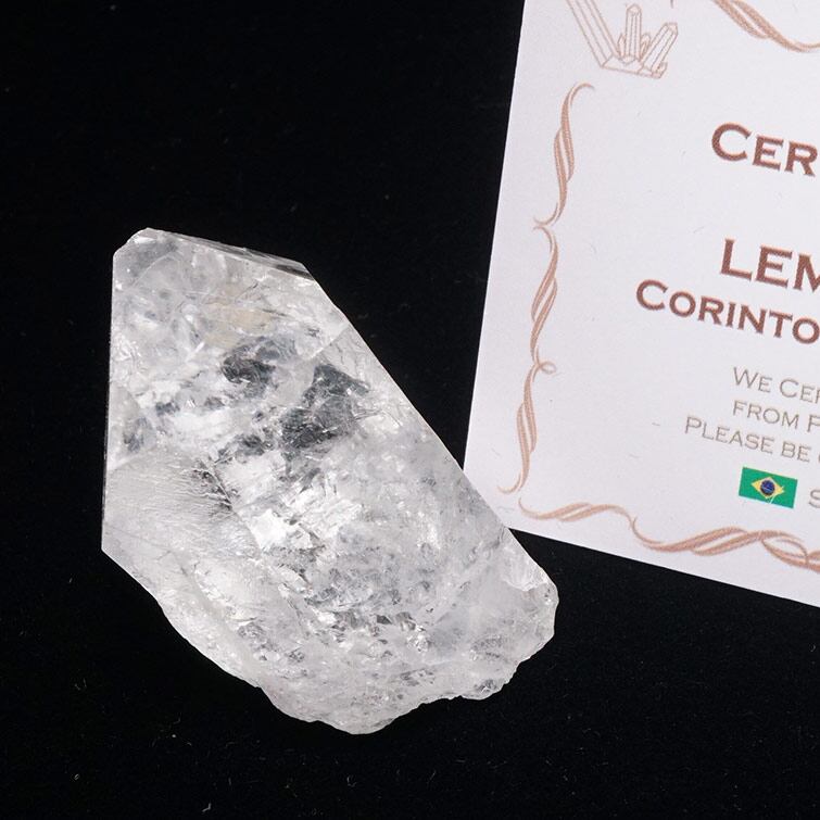 レムリアンシード 水晶 原石 ブラジル ミナスジェライス州 コリント産 証明書付属 一点物 271-699