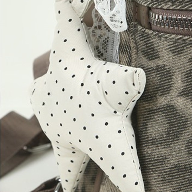 leopard print backpack　レオパードデザインバックパック　J1950