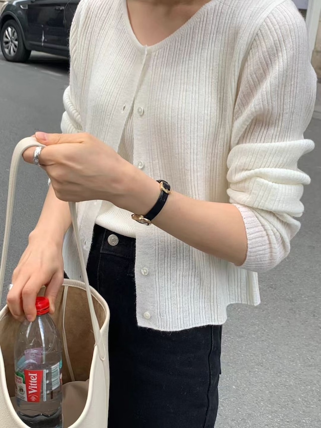 (即納) ounce / Erin mohair cardigan 2color