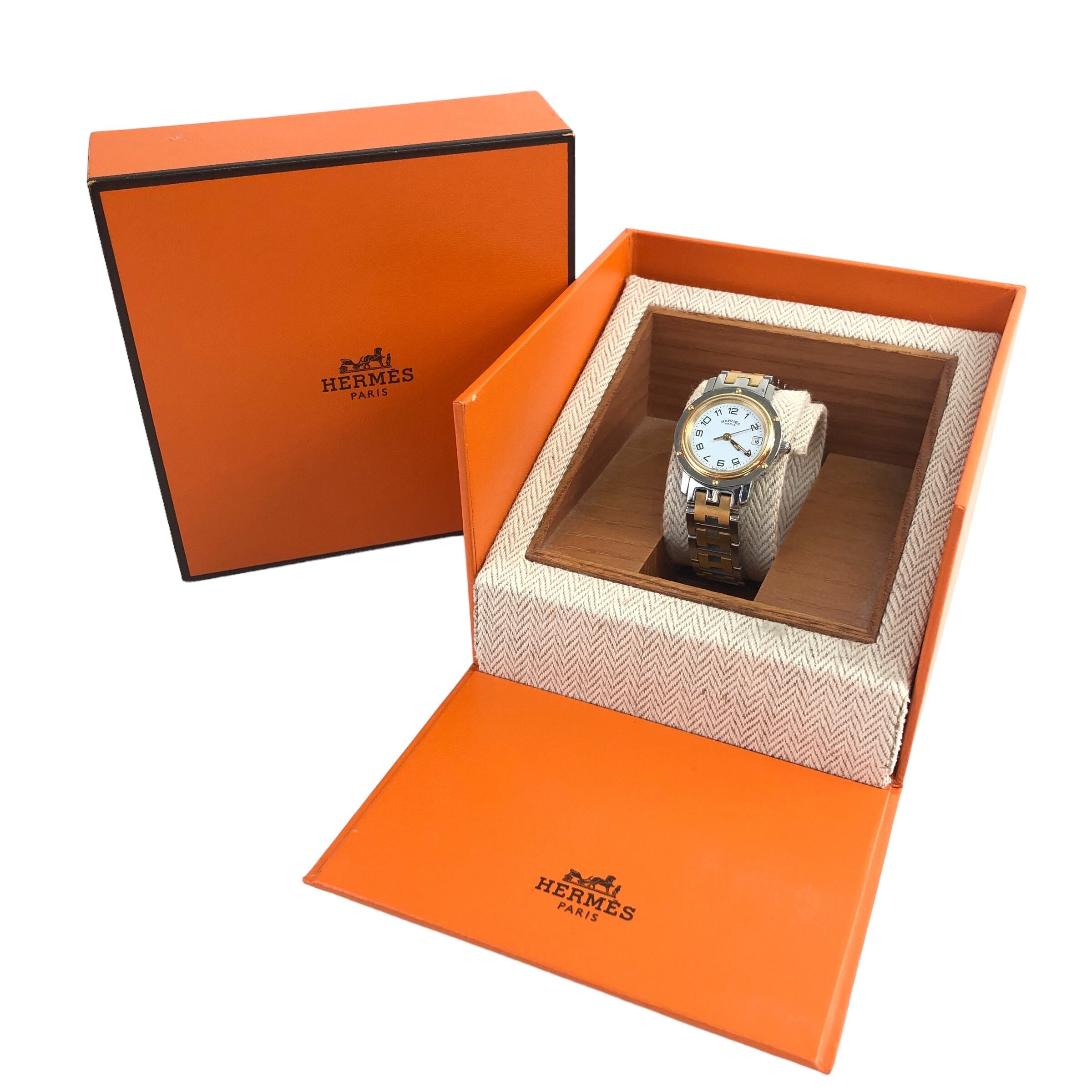 HERMES エルメス クリッパー 腕時計 ゴールド×シルバー vintage HERMES エルメス クリッパー 腕時計 ゴールド×シルバー vintage