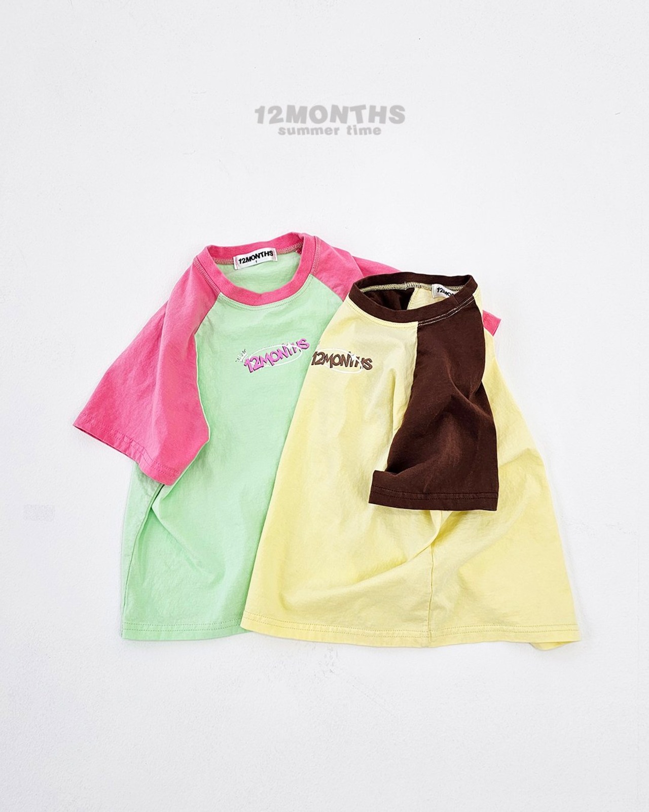 [12MONTHS] Crown raglan tee / [열두달] 왕관나그랑티
