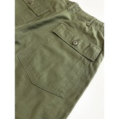 60s US ARMY OG-107 COTTON SATEEN BAKER PANTS Size W34L29→W33L28