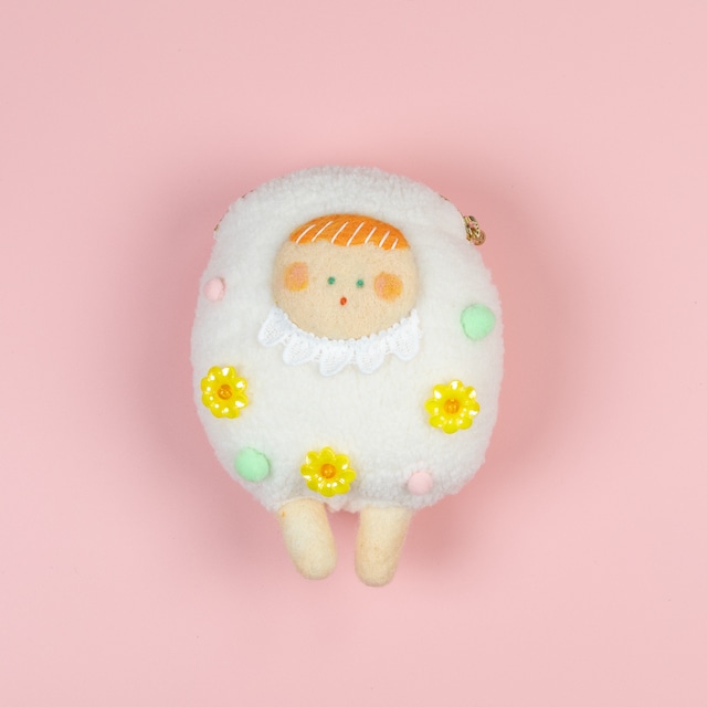 < moë > mof pouch - white