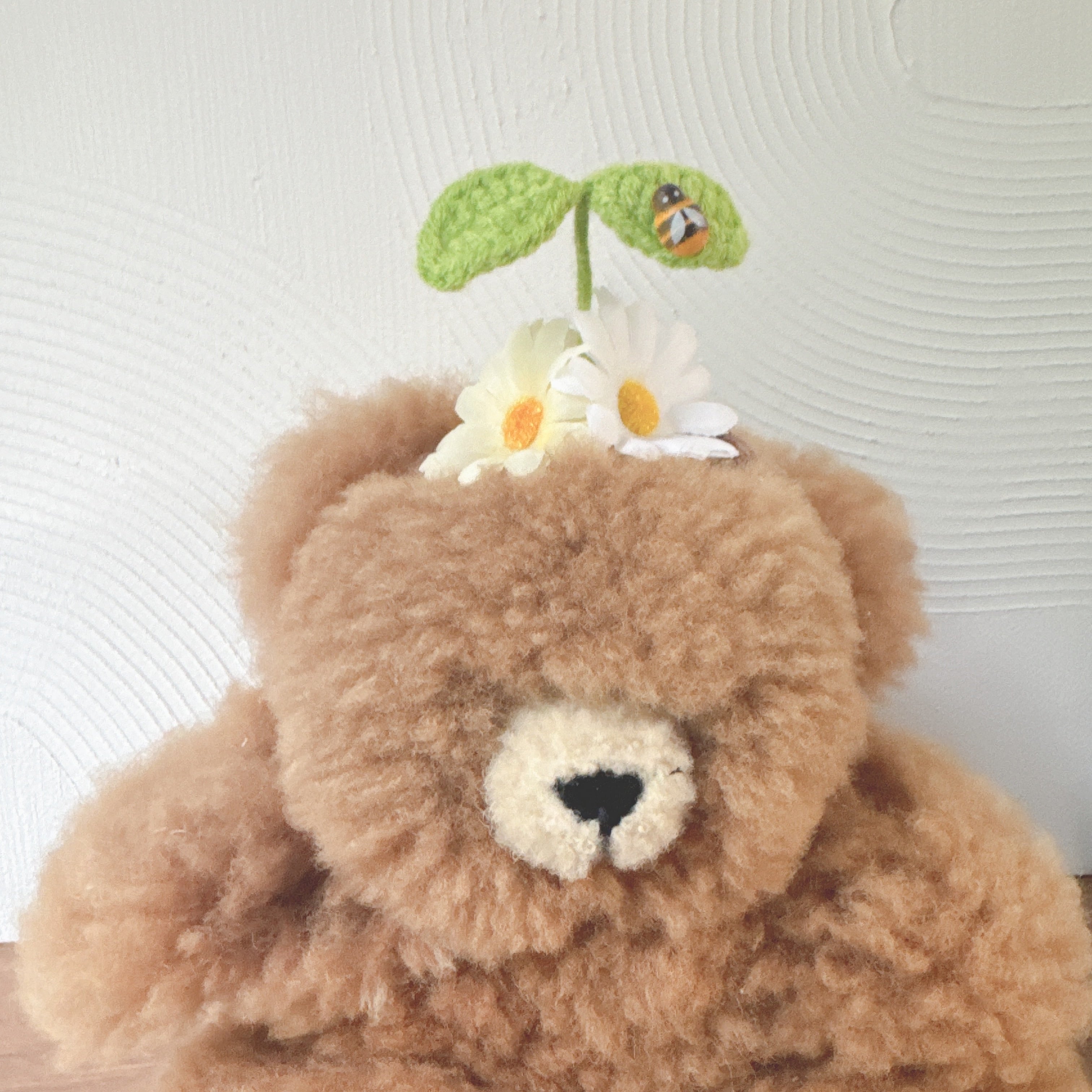 お花と新芽のヘアバンド