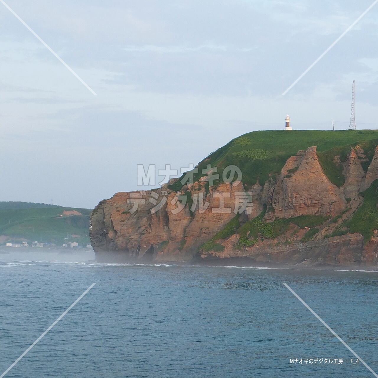 釧路町昆布森海岸と朝霧　Kushiro Town Konbumori Beach and Morning Mist