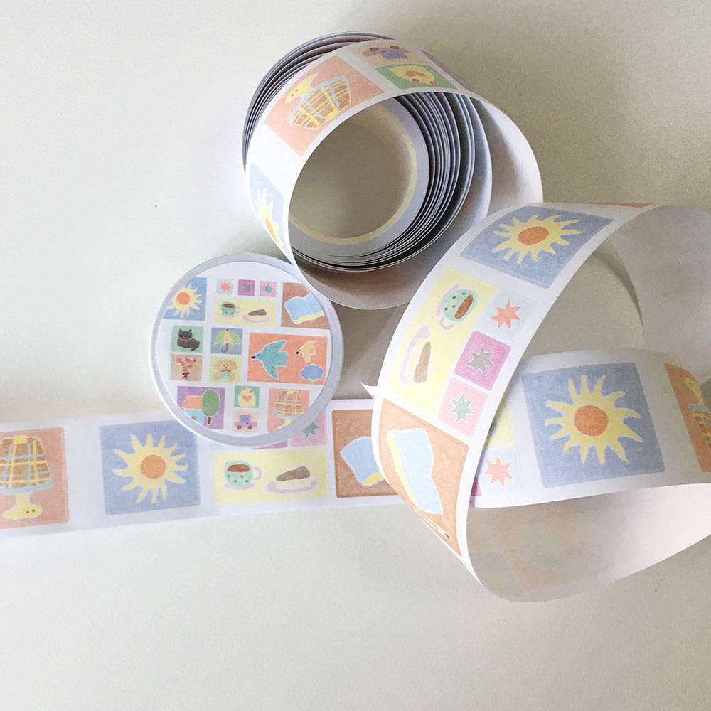 zafa】マスキングテープ 네모네모 사각형 키스컷 キスカット | 韓国