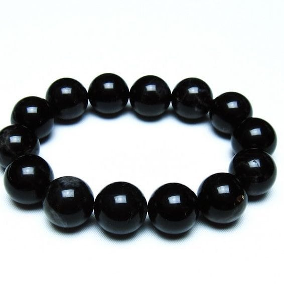 モリオン 黒水晶 ブレスレット 16mm 一点物 メール便可 [M便 1/10] 111-46304