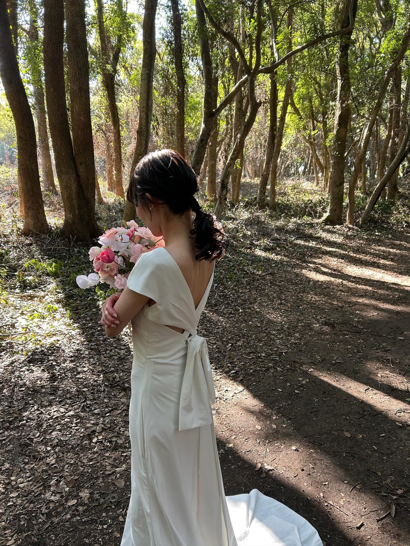 バックリボンスレンダードレス | miawedding