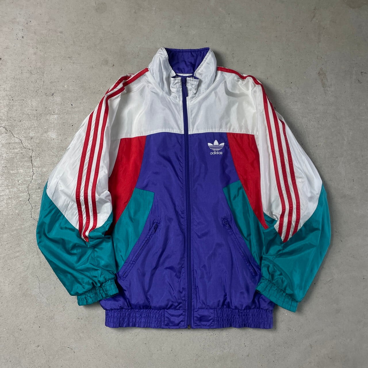 80年代 adidas アディダス ナイロンジャケット トラックジャケット 