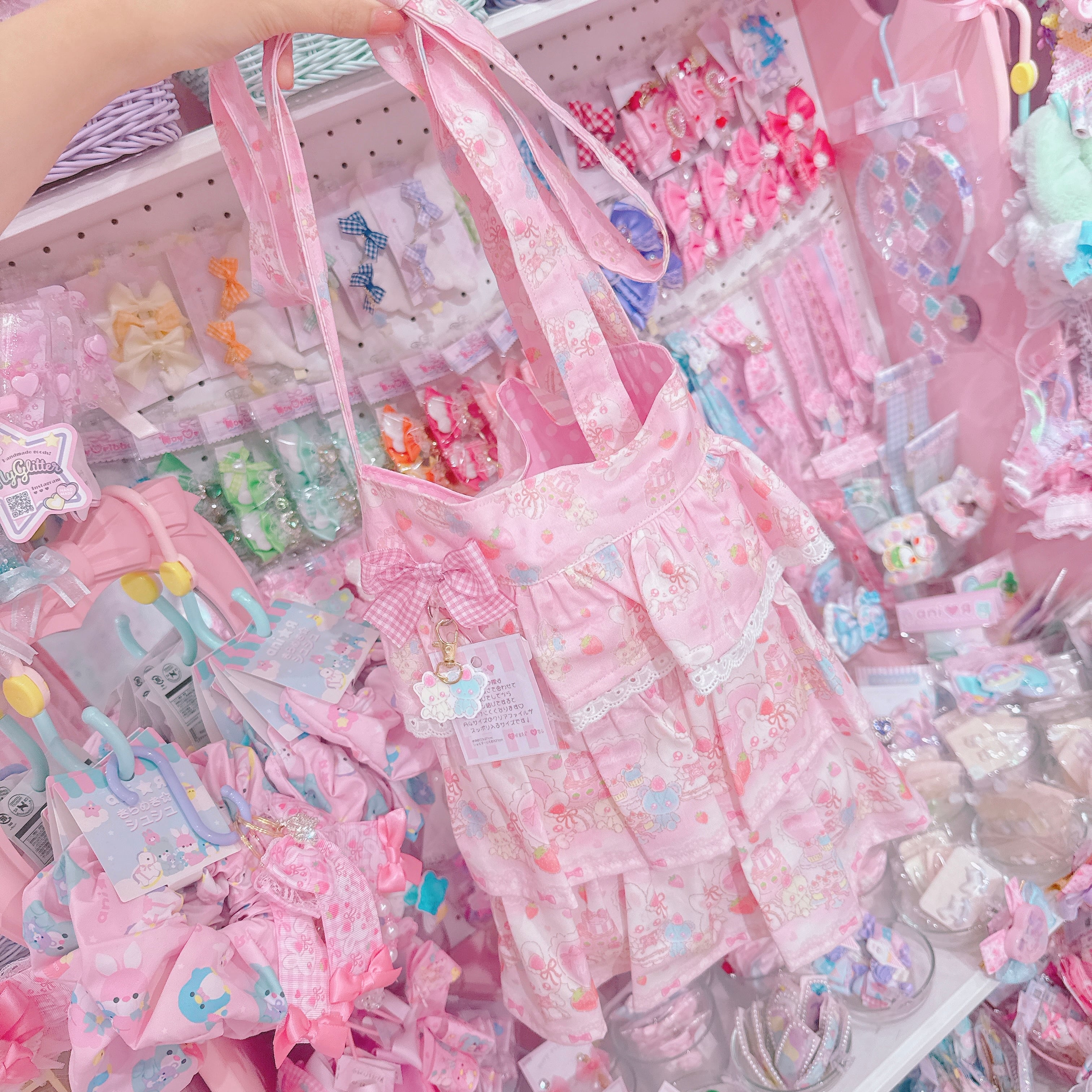 【R7】41-4フリルリボンショルダーバッグ