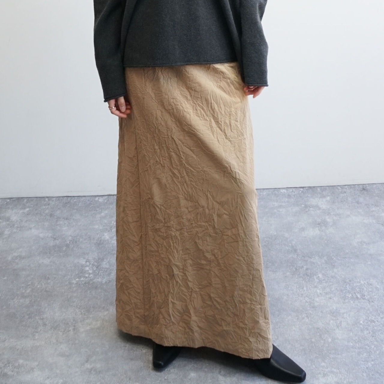 クラッシュストレートスカート　
