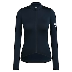 RAPHA WOMEN`S PRO TEAM LONG SLEEVE MIDWEIGHT JERSEY CARBON