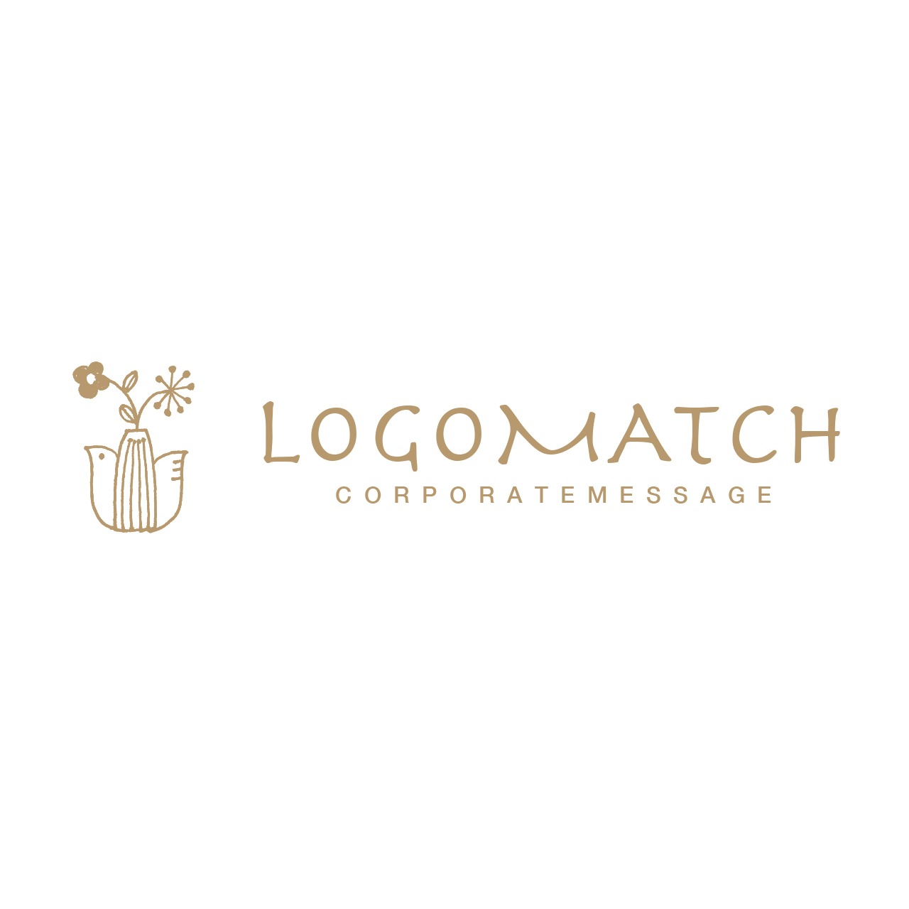 暖かい鳥の花瓶のロゴ