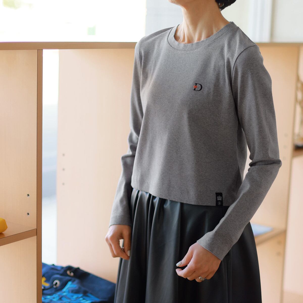 DOUBLE STANDARD CLOTHING (ダブルスタンダード クロージング) ハート&D エンブロイダリー フライス カットソー