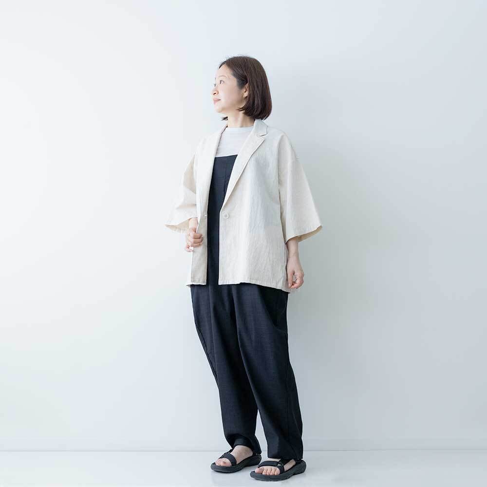 MidiUmi コットン/リネンライトジャケット