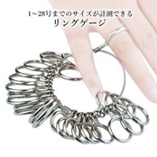 リングゲージ 日本標準規格 1~28号まで対応 プロ仕様 サイズゲージ 指輪 サイズ 号数 計測 サイズ計測 フルサイズ 金属製