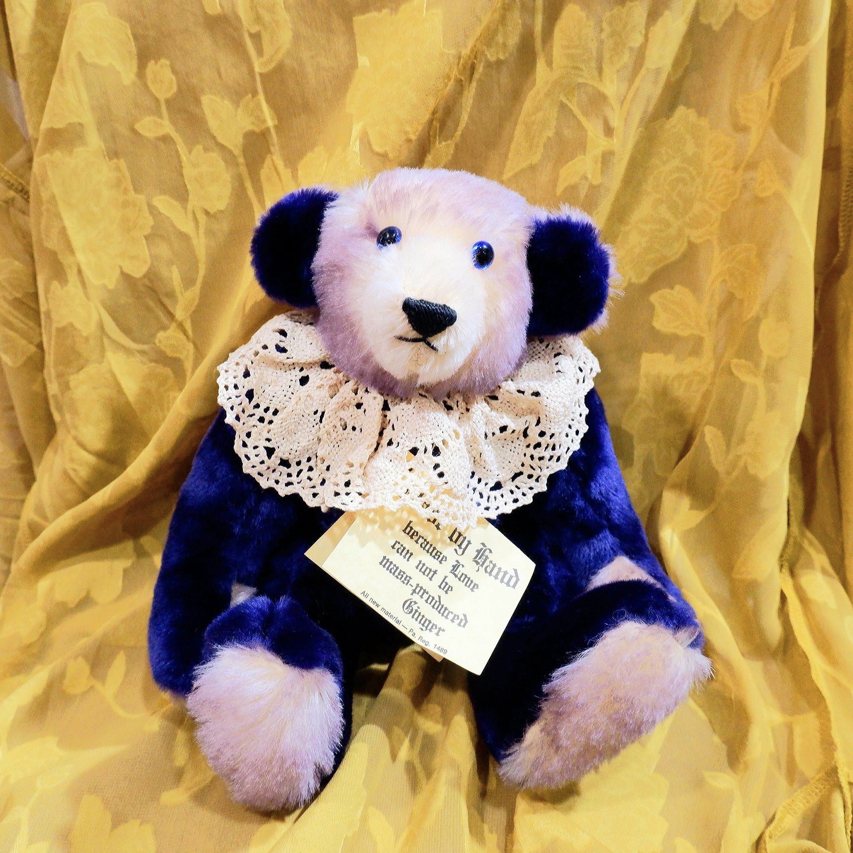 1996年 アメリカ ヴィンテージ 個性的なアーティストベア テディベア  